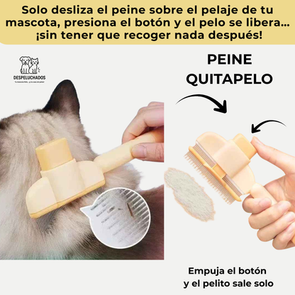 DUO QUITAPELOS PRO (GUANTE + PEINE) - ¡MENOS PELOS, MENOS ESTRÉS!