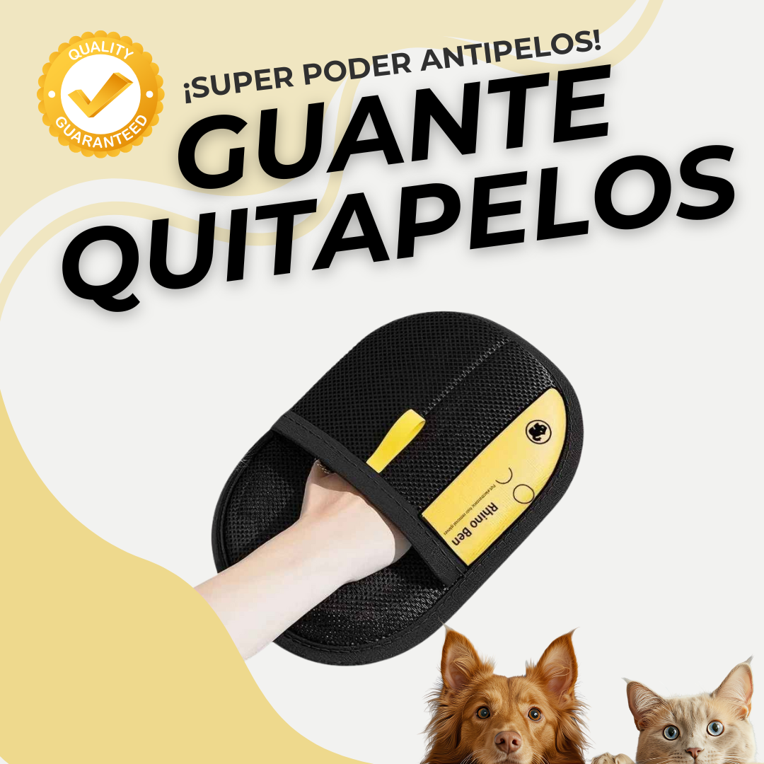 GUANTE QUITAPELOS PRO - ELIMINA PELOS EN 1 SOLA PASADA